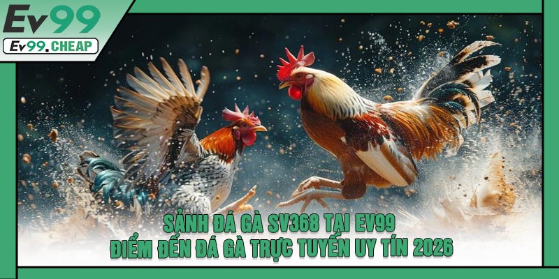 Sảnh Đá Gà SV368 Tại EV99 - Điểm Đến Đá Gà Trực Tuyến Uy Tín 2026